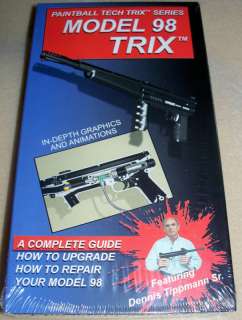 Tippmann Model 98 Paintball Gun TECH VIDEO VHS  
