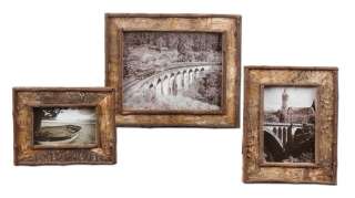   with palm branch edges giving the frames a rustic/lodge appearance