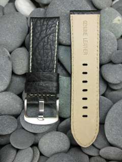 26mm BUFFALO LEATHER STRAP BAND for 47mm PANERAI 26 BK  