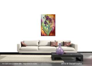 ORIGINAL abstract painting modern fine art floral CONTEMPORARY 