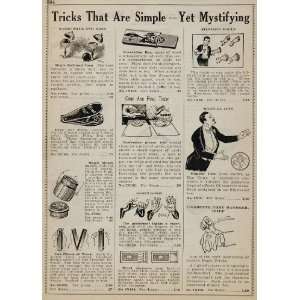  1934 Ad Magic Tricks Ball Vase Hoo Coin King Tut Casket 