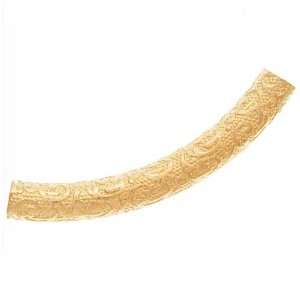  14K Gold Filled Scroll Noodle Tube Bead 25mm x 3mm (1 