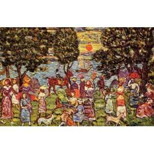   Inch, painting name Sunset, by Prendergast Maurice