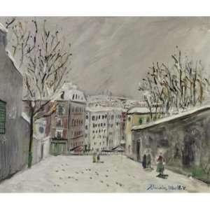  FRAMED oil paintings   Maurice Utrillo   24 x 24 inches 