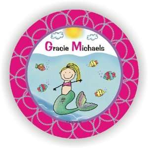   At Hand Stick Figures   Melamine Plates (Water Girl)