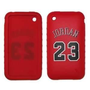  Red Michael Jordan # 23 Gel Silicone Skin Case For Apple 