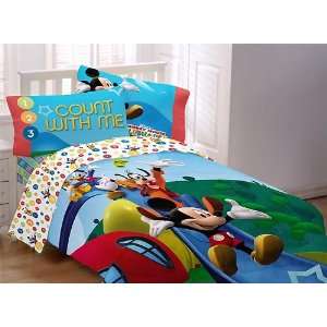  Mickey Mouse Bedding Set 5pc Bed in a Bag Full Comforter 