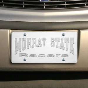   Murray State Racers Silver Mirrored License Plate Automotive