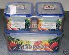 Lock & Lock Food Storage Containers Snap and Airtight Locking Lid Set 