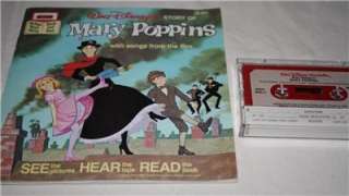 Disney Mary Poppins Book on Cassette Tape Listening Center Read Along 