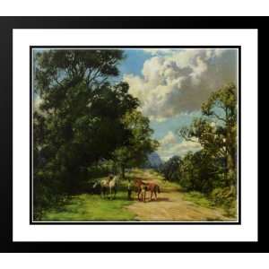 Dawson, Montague 32x28 Framed and Double Matted Morning Ride Nyria on 