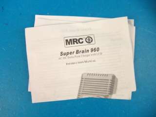 MRC Super Brain 960 Battery Charger Parts Lot NiMh NiCd R/C RC RB960 