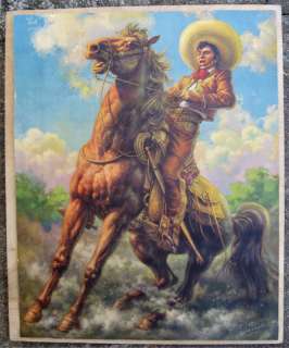 JESUS HELGUERA CHARRO ART CALENDAR PRINT VINTAGE 16x20  