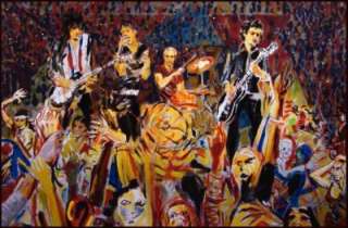 Ronnie Wood B Stage 06 Hand Signed Artwork, The Rolling Stones band 