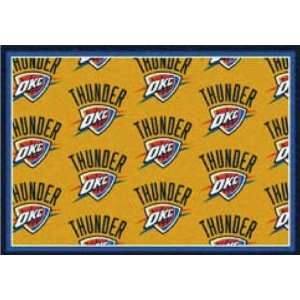  NBA Team Repeat Rug   Oklahoma City Thunder Sports 