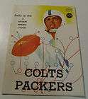  Green Bay Packers Football Program Bart Starr Action Cover  