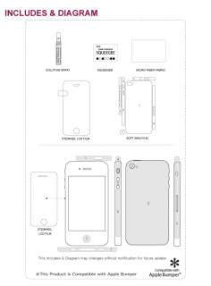   Apple iPhone 4 (High Gloss Type Full Body Screen Protection Film Set