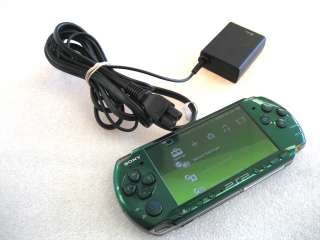 Sony PSP 3000 PSP 3001c Metal Gear Solid Edition Green SYSTEM CONSOLE 