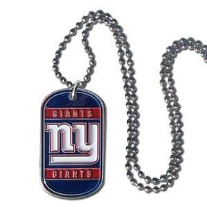  NFL New York Giants Dog Tag Necklace