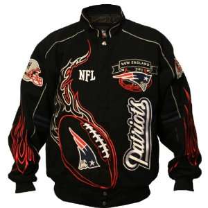  NFL New England Patriots Big & Tall On Fire Jacket 5XL 