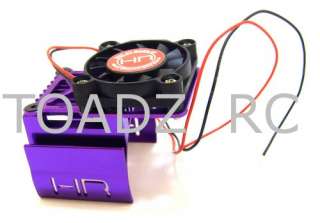 Hot Racing Purple 2 Way Top Fan Cool Motor Heat Sink MH550T07, Slash 
