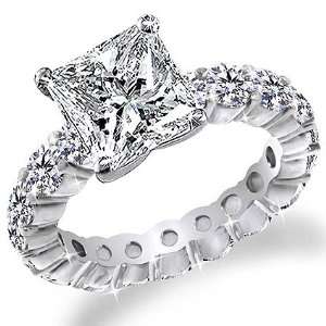  Carat Princess Cut Diamond Eternity Band Anniversary Engagement Ring 