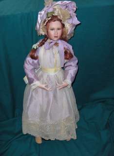 Cindy Koch 31 Porcelain Fine Arts Doll Isabella Auburn Hair Lavender 