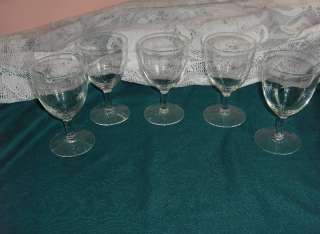 Vintage Fine Crystal Water Goblets/Stars Glasses  