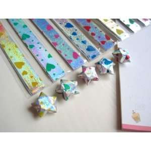  Hearts Star Origami Paper (4 Packs)