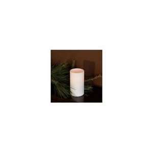   White Flameless LED Outdoor Christmas Battery Operated