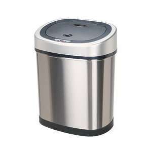   Oval Shaped Trash Can with Infrared Motion Sensor D