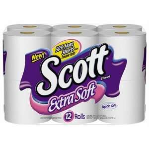  Scott Bath Tissue, Extra Soft White (12 Rolls of 600 