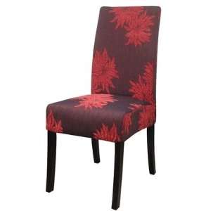  New Pacific Direct Olivia Fabric Parsons Chair in Red 