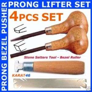Prong LIFTER Bezel Pusher Roller Setters 4p KIT Setting  