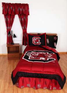 South Carolina Gamecocks NCAA King Bed In A Bag With Team Color Sheets