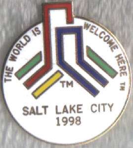 Rare 1998 Nagano Salt Lake City Olympic Bid Pin  