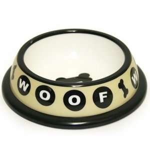  Woof Plastic Dog Bowl  