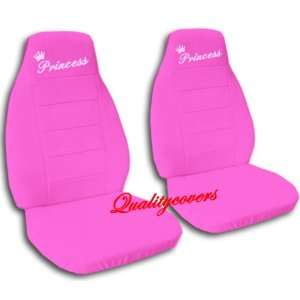  2 Hot pink Princess car seat covers, for a 2003 Toyota 