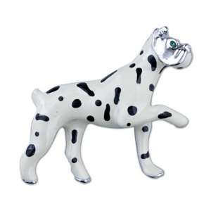  White Spotted Dog Brooches And Pins Pugster Jewelry