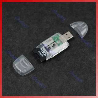 USB 2.0 SD MMC Card Reader + TF to Micro SD Adapter  