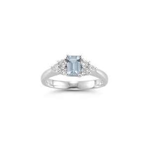   60 Cts Diamond & 3.24 Cts Sky Blue Topaz Ring in Platinum 6.5 Jewelry