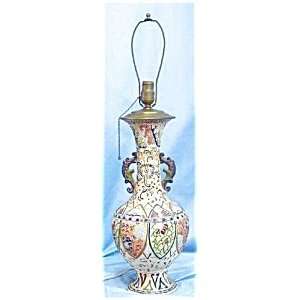  C 1930 Satsuma Porcelain Table Lamp
