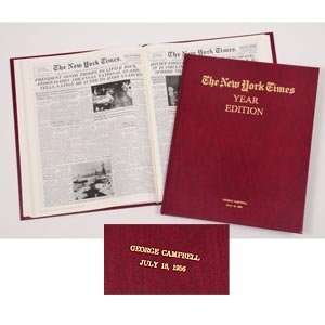  Potpourri Personalized NY Times Birthday/Anniversary Book 