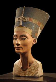 Egyptian Silver Skull Queen Nefertiti, Relief Pendant  