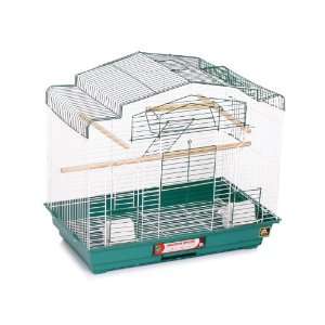  Prevue Pet Products Barn Style Bird Cage, Green and White 