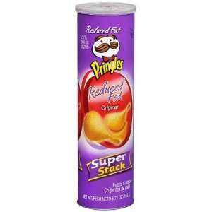 Pringles Potato Crisps, Reduced Fat, Original, 5.7 oz (Pack of 12 