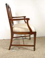 Set 8 Hepplewhite English Mahogany Dining Chairs  
