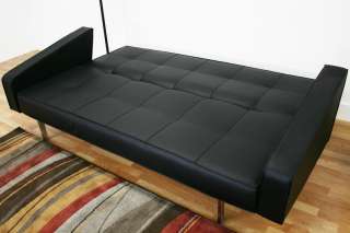 Modern KaY contemporary FUTON sofa bed BLACK  