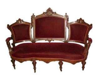 4942 Pr 19th C. Walnut Victorian sofas by John Jelliff  