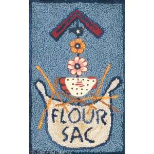    Flour Sac Punchneedle Pattern & Buttons Set